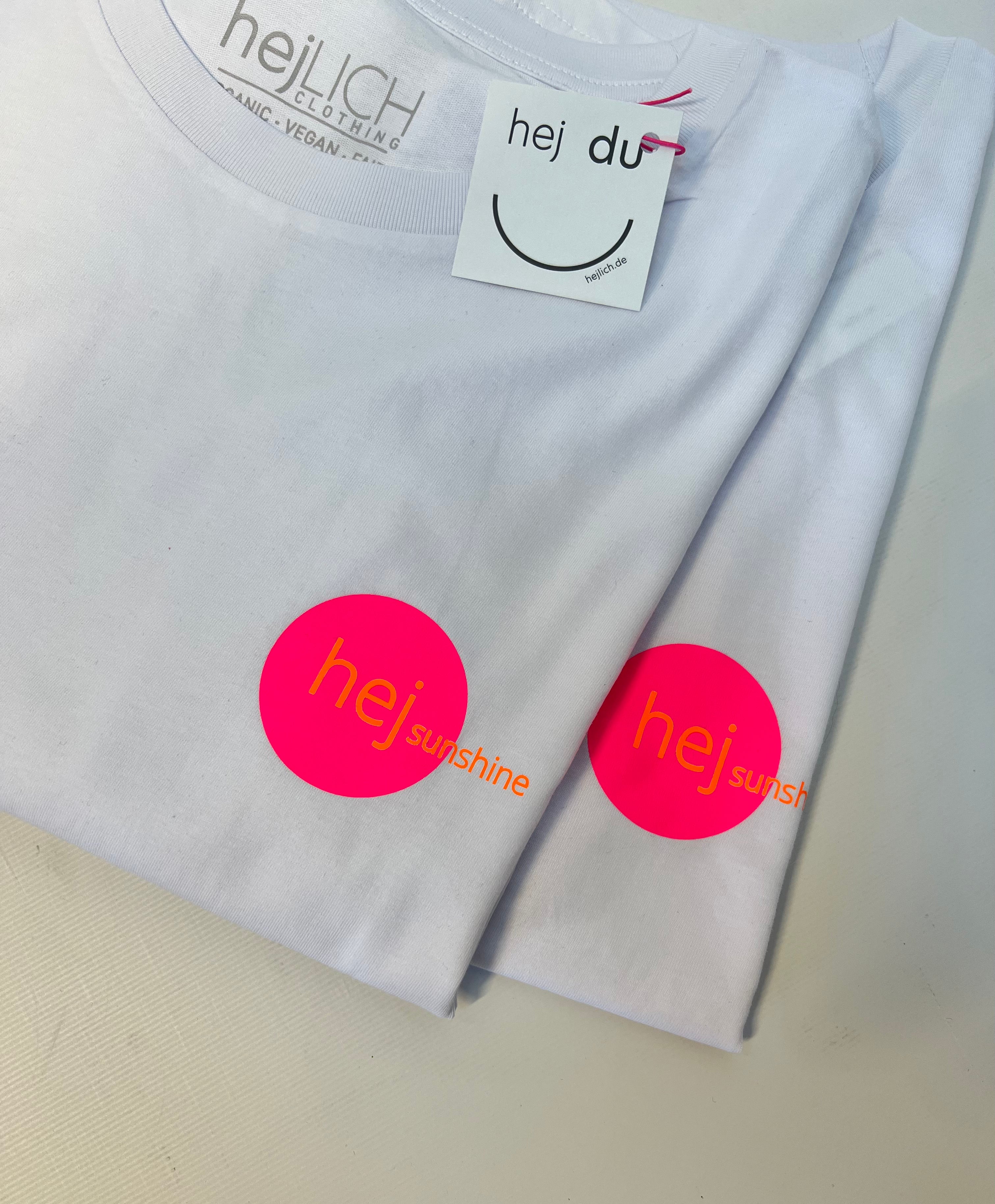 T-Shirt hejsunshine • Neonpink Neonorange