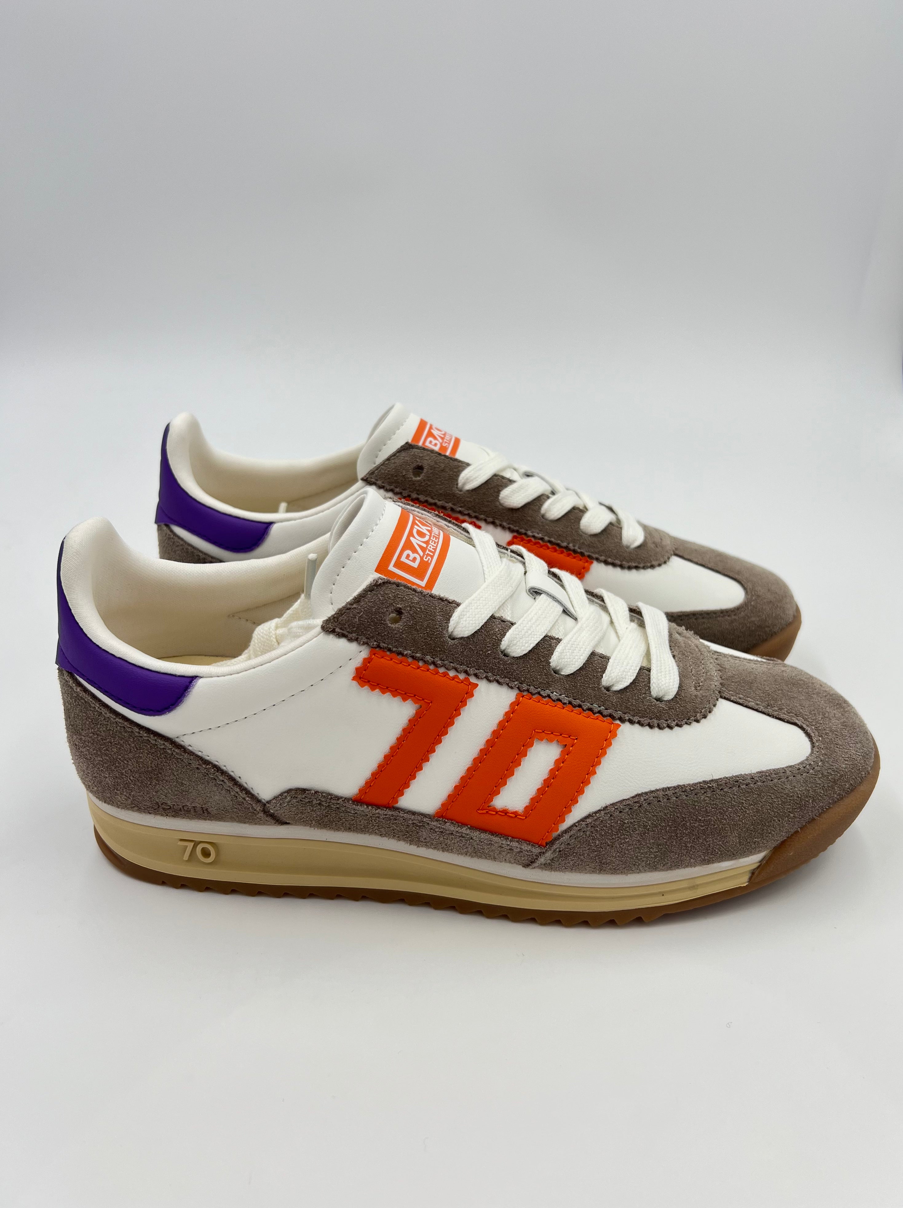 Back70 JOGGER • Weiss Taupe Orange Lila