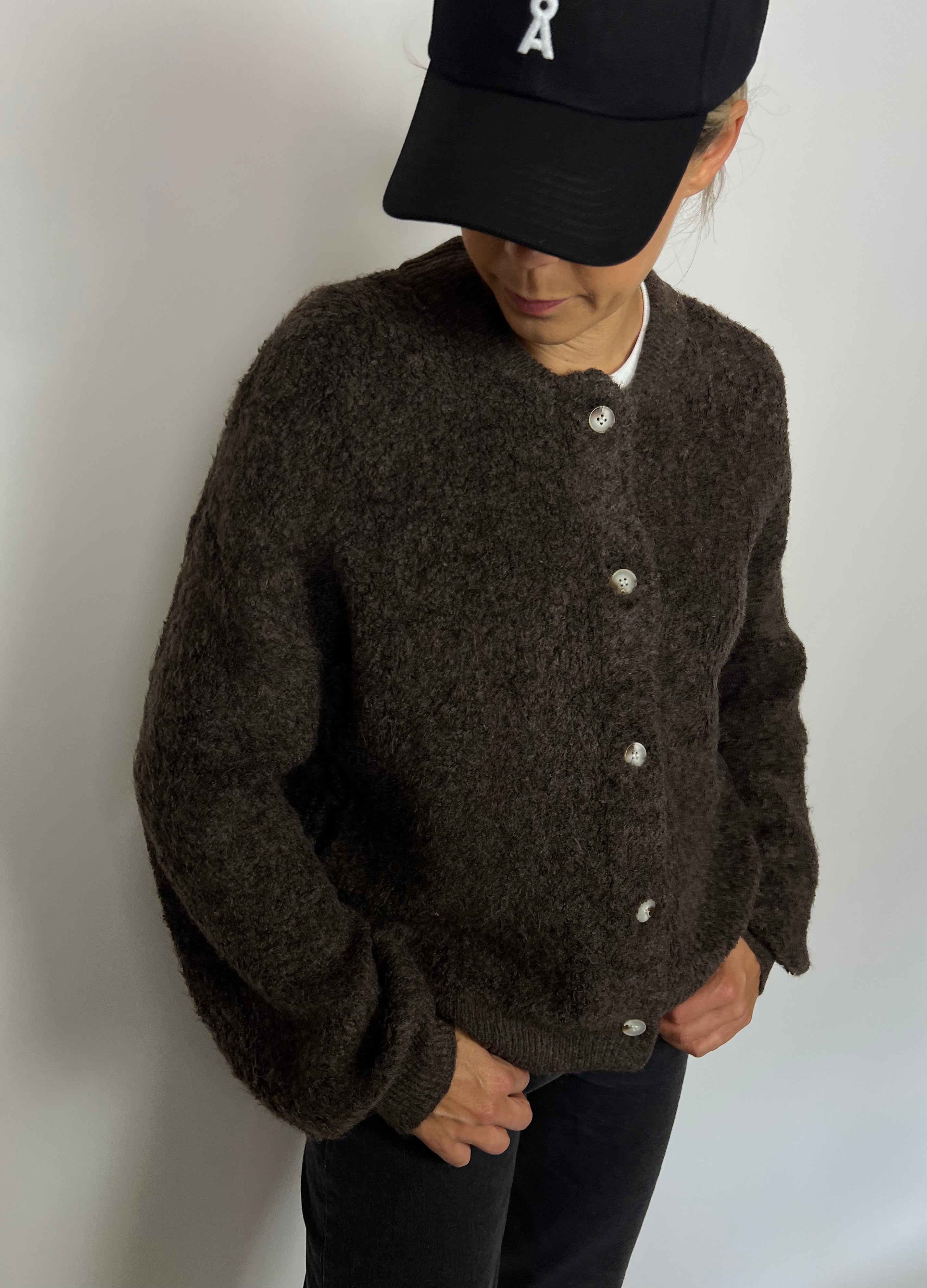 Boucle Strickjacke hejGESA