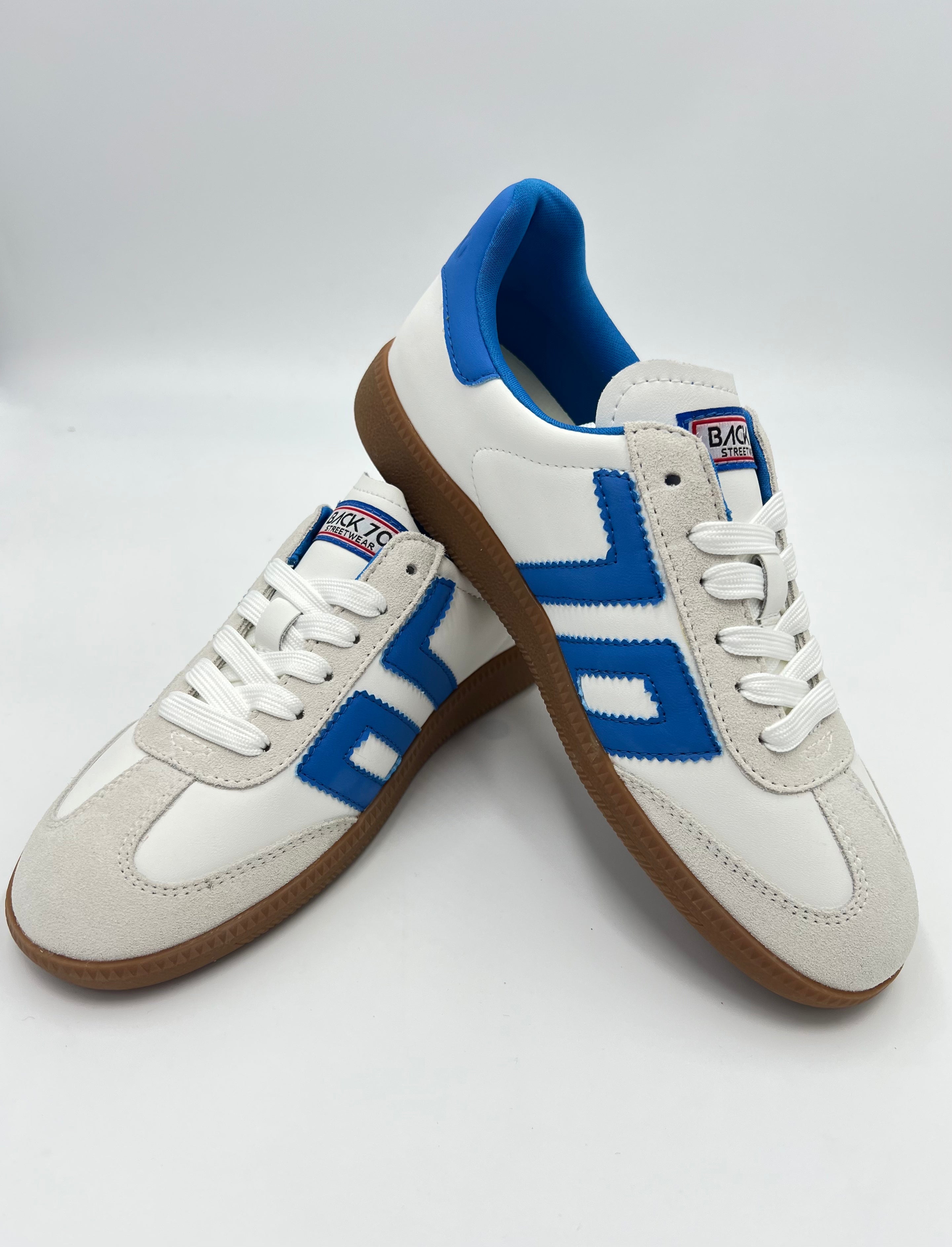 Back70 Sneaker CLOUD • Weiß - French Blue