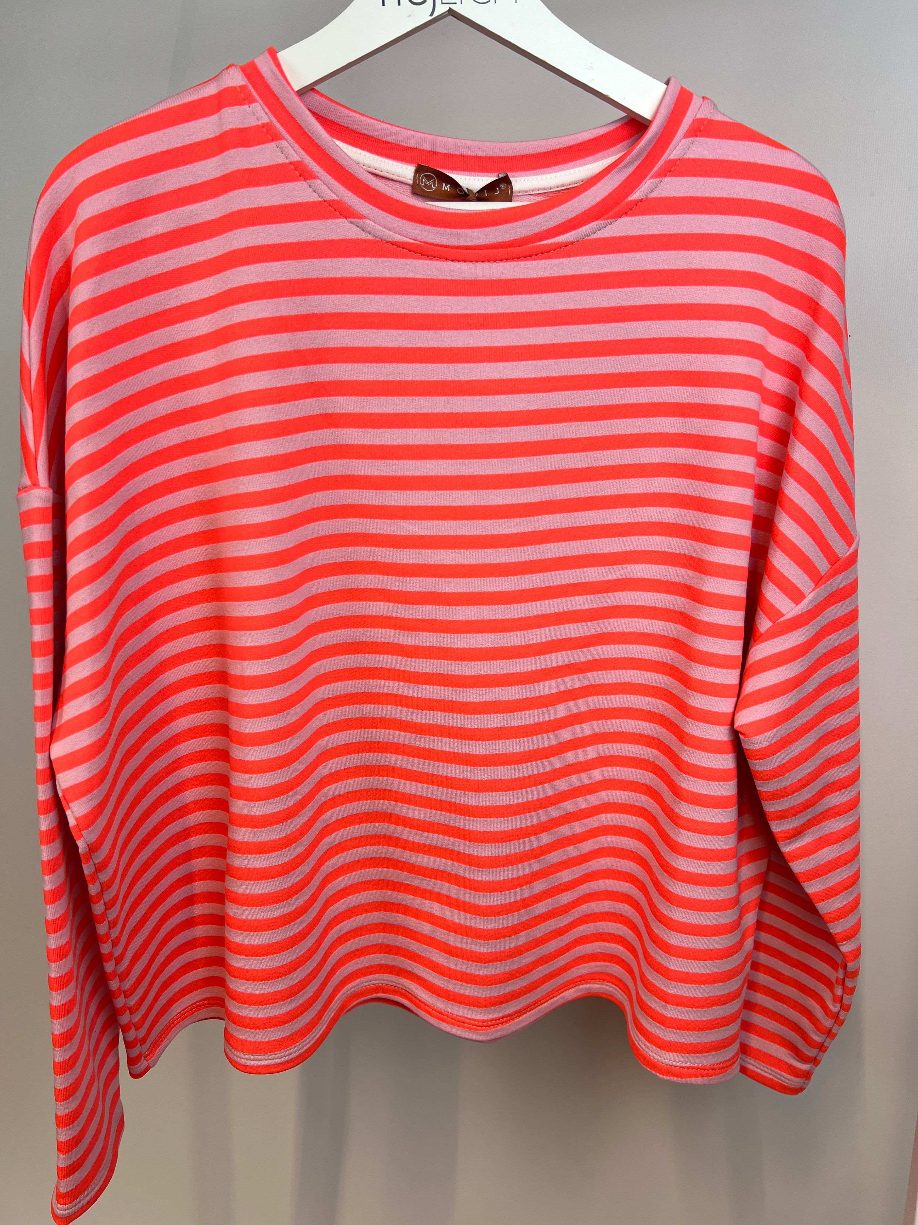Langarmshirt hejLeona • Rosa/Orange
