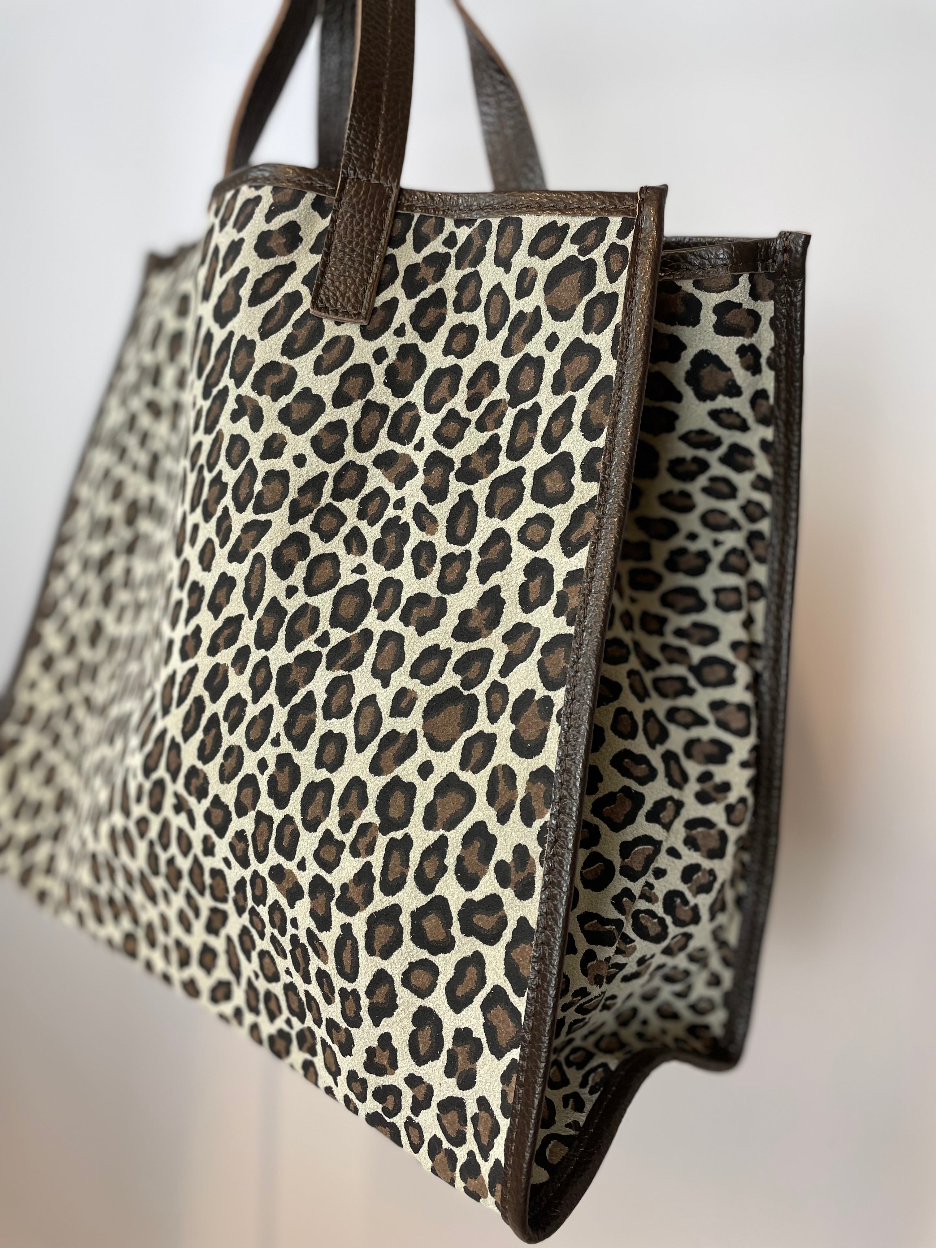 Ledershopper hejVERONA Animal Print
