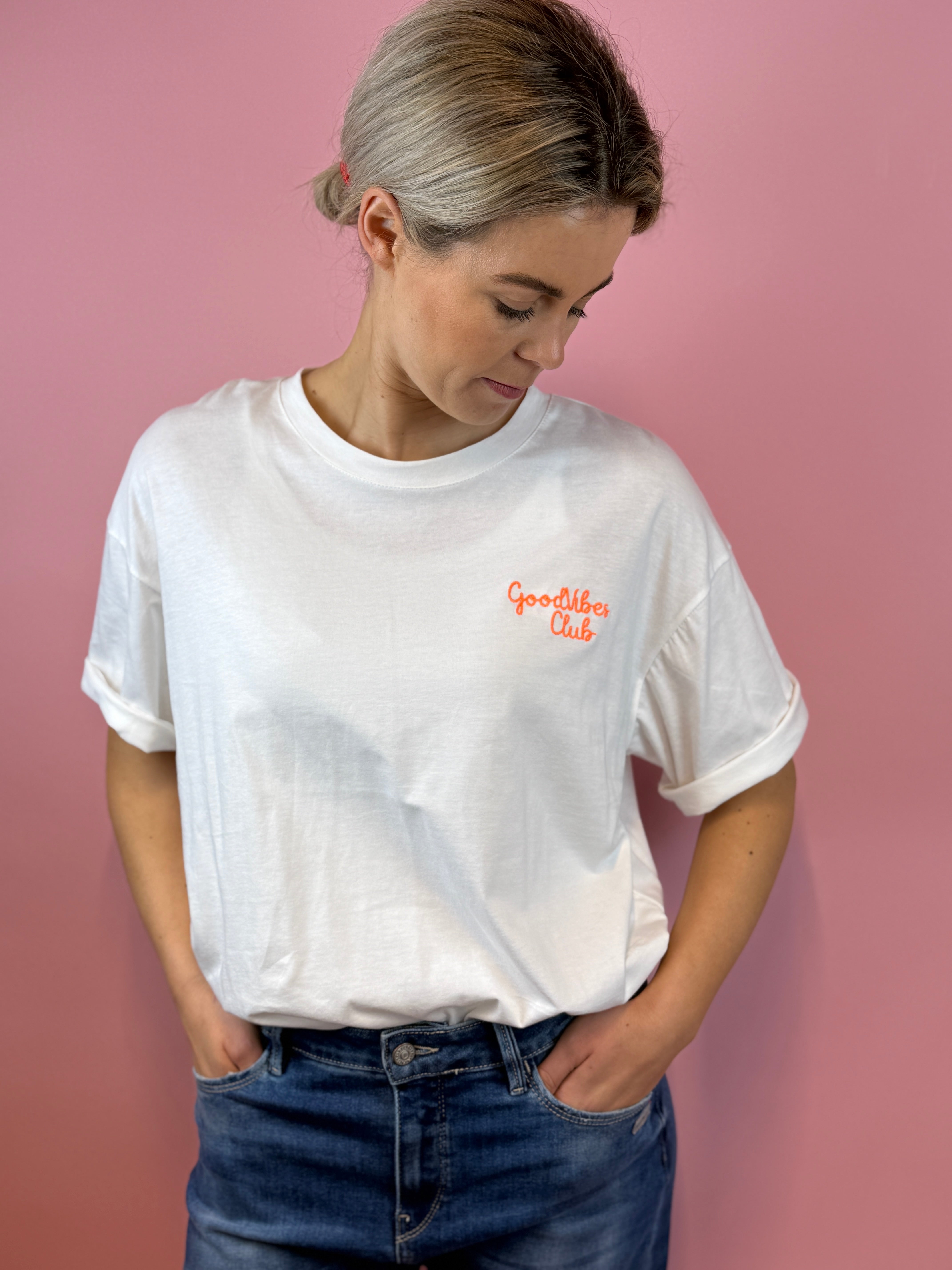 T-Shirt hejGOODVIBES • Neonorange
