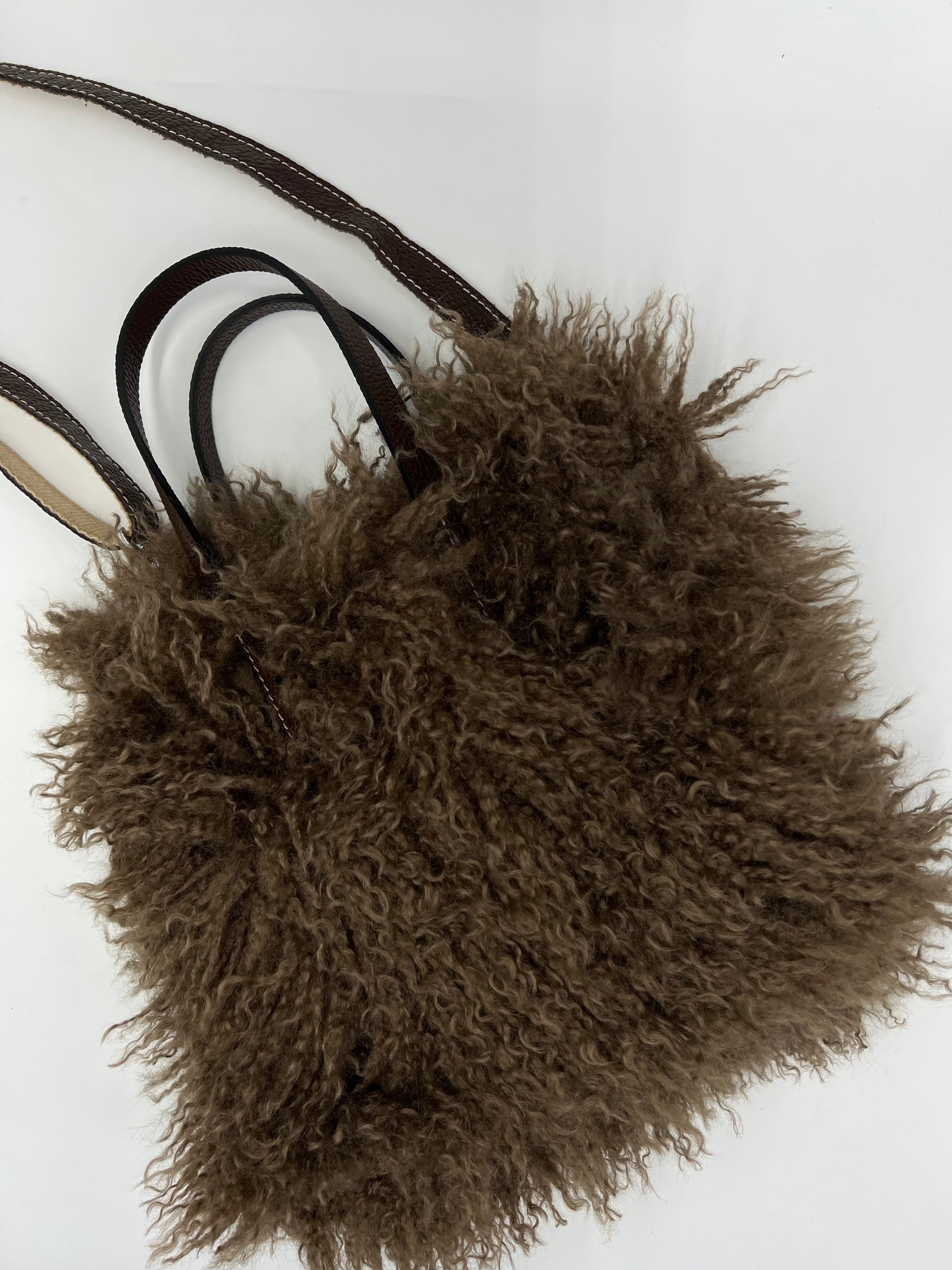 Kleiner Shopper Fell hejTURIN • braun