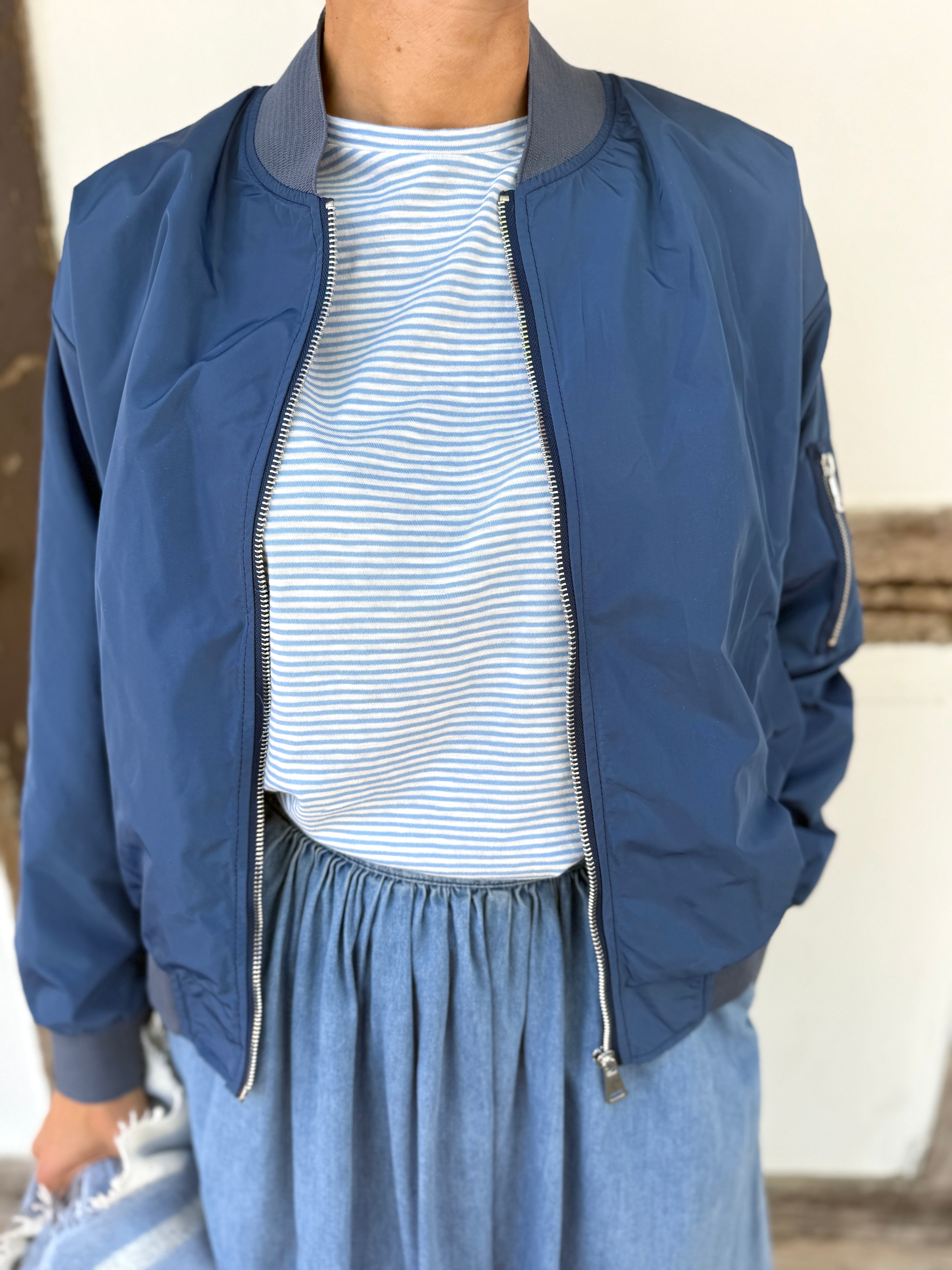 Bomberjacke kurz hejNALA Jeansblau