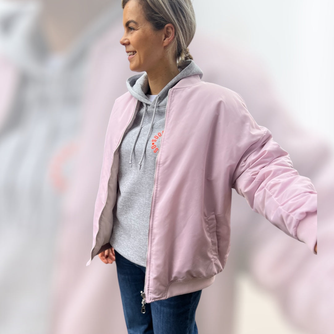 Wende-Bomberjacke hejWALLY • Puderrosa